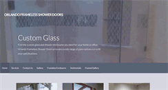 Desktop Screenshot of orlandoframelessshower.com