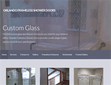 Tablet Screenshot of orlandoframelessshower.com
